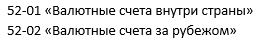 Какие субсчета открываются к счету 52 «Валютные счета»