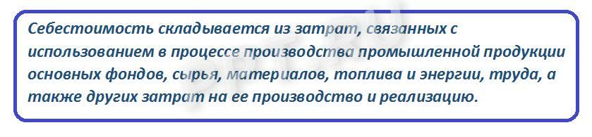 Себестоимость. Что это
