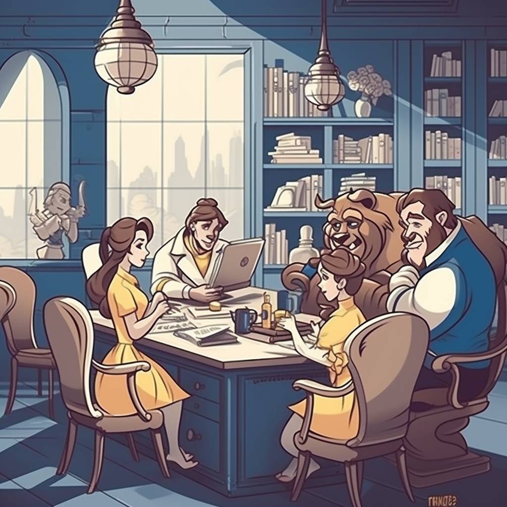 Совещание в стиле Красавицы и чудовища