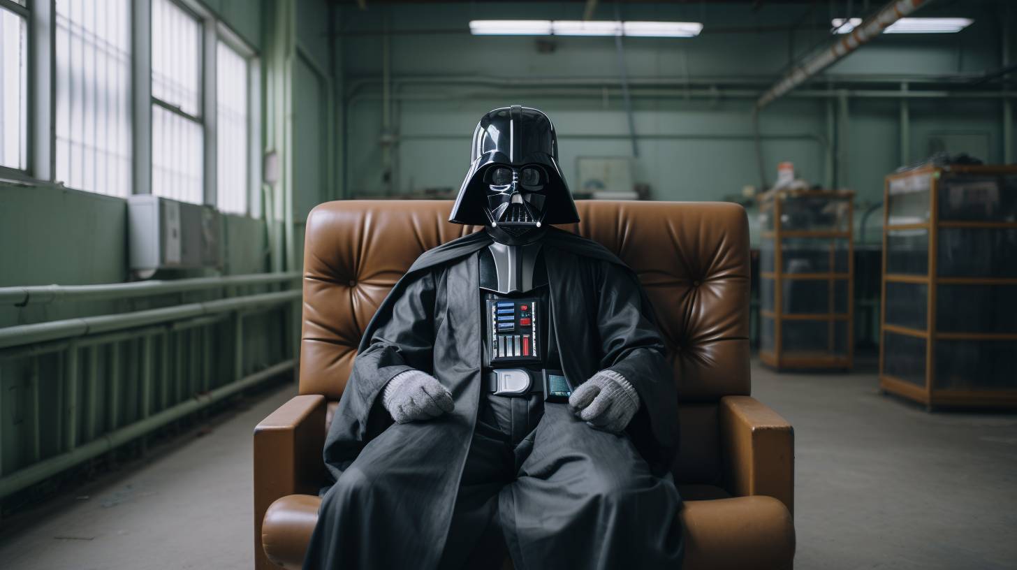 Дарт Вейдер работает завхозом