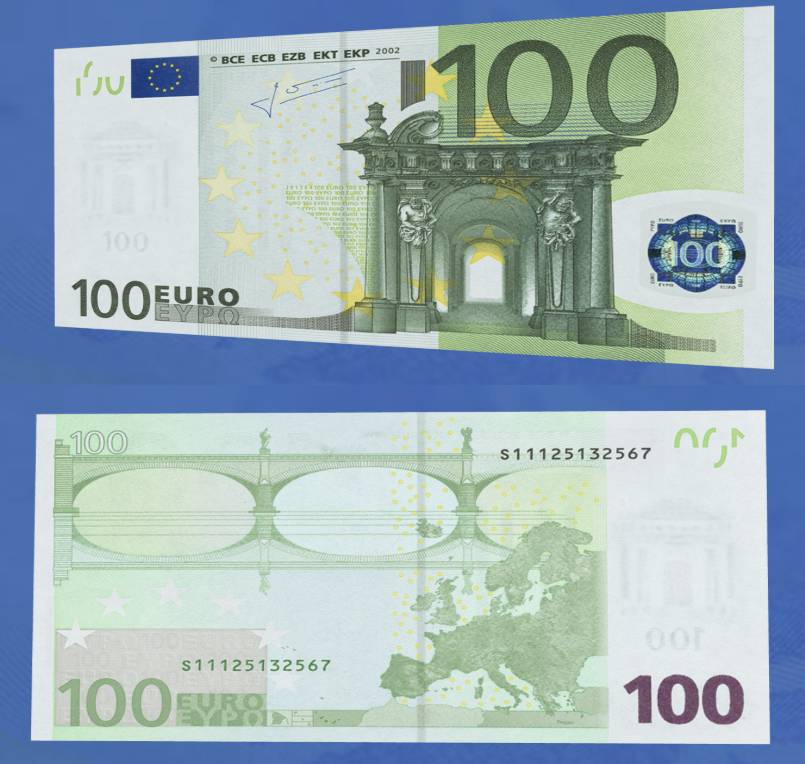 100 евро: первая серия 2002 года