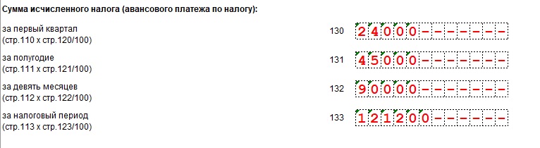 Расчет налога в декларации УСН для ИП на «Доходах»