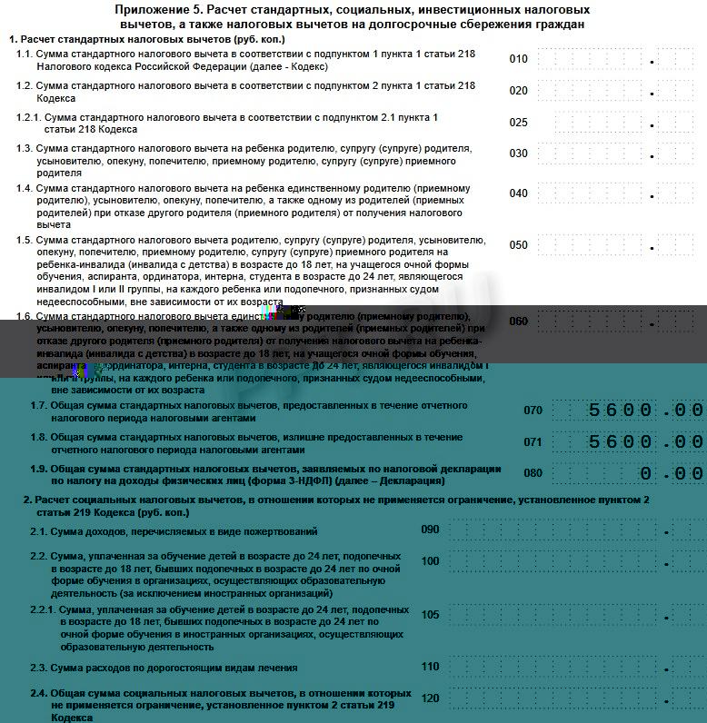 Как заполнить вычеты в 3-НДФЛ