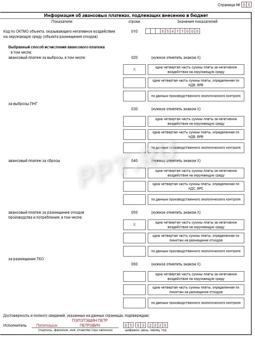Шаг 3. Заполняем страницы 3–5 (стр. 5)